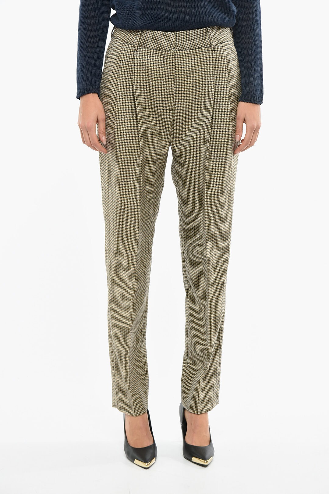 BLAZE ֥쥤 ѥ KPA01KAO 15 ǥ HOUNDSTOOTH DOUBLE PLEAT CAOS PANTS ...