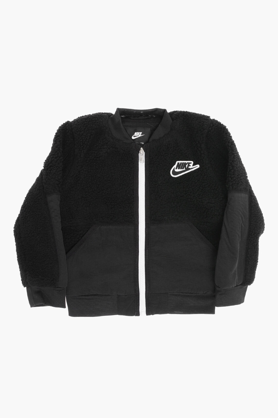 NIKE KIDS ナイキ ジャケット 86K912-023 ボーイズ SHERPA BOMBER WITH CONTRAST ZIP-CLOSURE 【関税・..