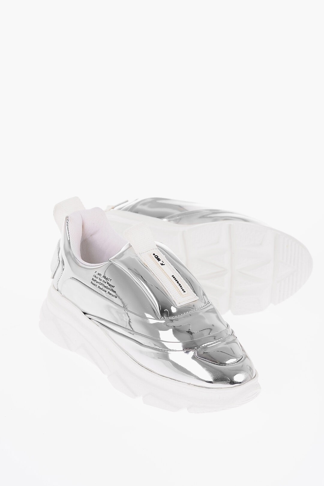 ꥯݥ桪 F-WD ե ˡ FWW36041A 13038 030 ǥ METALLIC FAUX LEATHER AURORA SLIP ON SNEAKERS WITH LETTERING ڴǡ̵ۡڥåԥ̵ dk