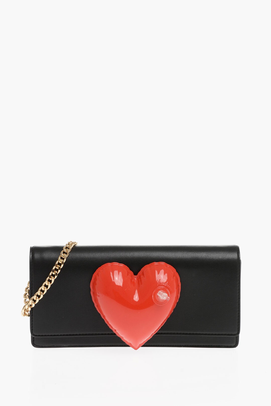 【土日限定クーポン配布中！】 MOSCHINO モスキーノ クラッチバッグ 84188008A1555 レディース COUTURE! LEATHER CLUTCH WITH INFLATABLE HEART AND REMOVABLE 【関税・送料無料】【ラッピング無料】 dk