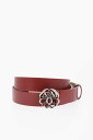 ALEXANDER MCQUEEN アレキサンダー マックイーン ベルト 709570 1BRCC 6122 レディース SOLID COLOR LEATHER BELT WITH SILVER-TONE BUCKLE 25MM 【関税 送料無料】【ラッピング無料】 dk