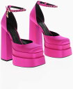 【15 000円以上ご購入で1 000円OFF 】 VERSACE ヴェルサーチ パンプス 1002005DRA67 1PA4V レディース JEWEL STRAP SATIN PLATFORM PUMPS 17CM 【関税・送料無料】【ラッピング無料】 dk