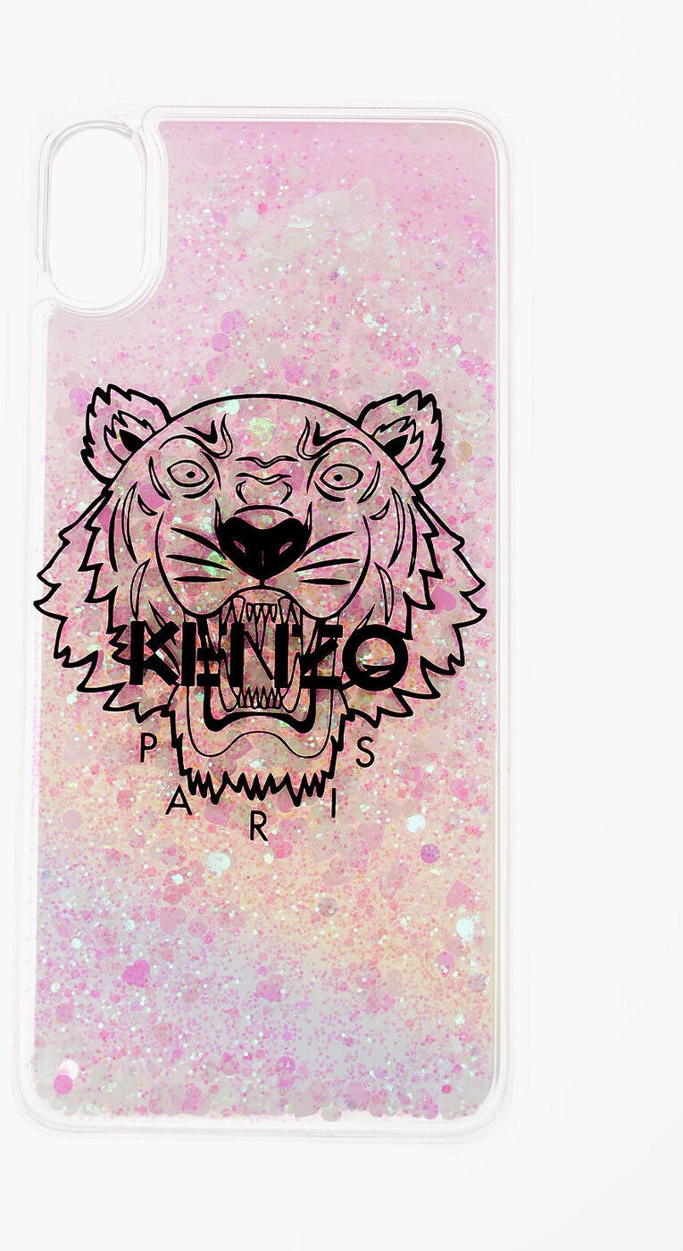 KENZO ケンゾー ファッション小物 F96COKIXPTX 01 レディース IPHONE XS MAX HARD CASE WITH FLOWING LIQUID AND GLITTER 【関税・送料無料】【ラッピング無料】 dk