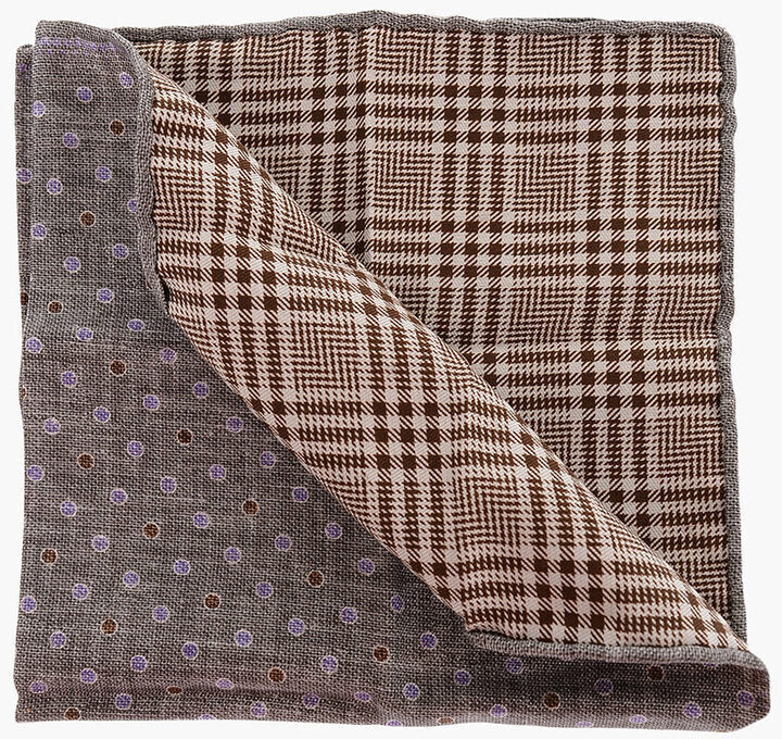 BRUNELLO CUCINELLI ֥ͥ ͥ եåʪ MD8370091/CE216  DOUBLE-PATTERNED POCKET SQUARE ڴǡ̵ۡڥåԥ̵ dk