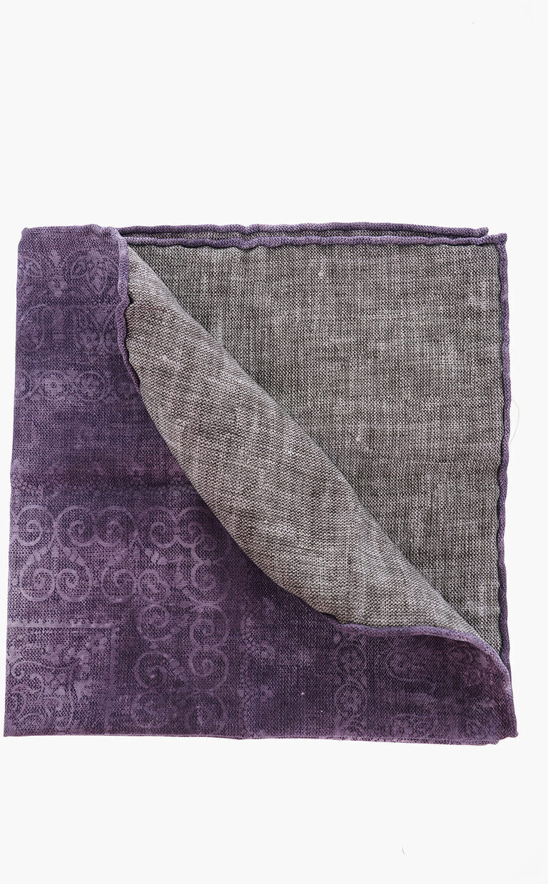 BRUNELLO CUCINELLI ֥ͥ ͥ եåʪ MD8410091/C9075  PAISLEY PATTERNED SILK AND COTTON POCKET SQUARE ڴǡ̵ۡڥåԥ̵ dk