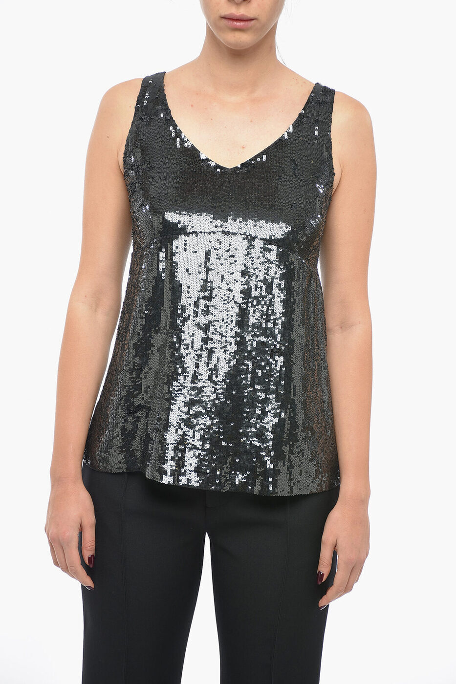 ѥ PAROSH T ȥåץ ǥ T-shirts and tops SEQUINED GENTLE TANK TOP...