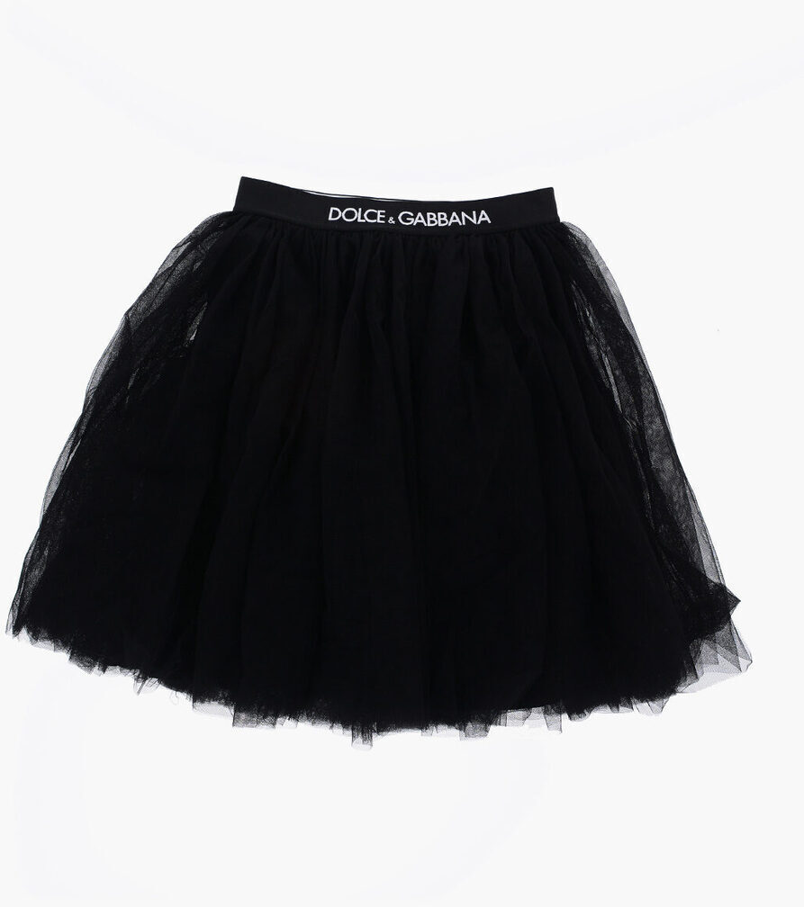 DOLCE&GABBANA ドルチェ＆ガッバーナ スカート L54I59 HLM0U N0000 ガールズ TULLE SKIRT WITH LOGO BA..