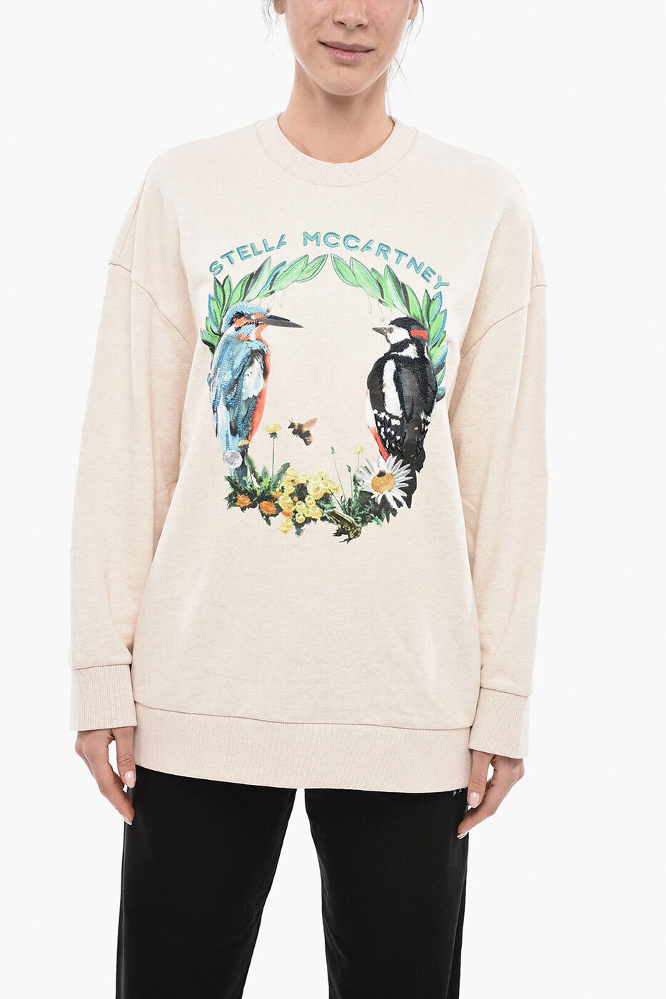 STELLA MCCARTNEY ステラ マッカートニー トレーナー 6040653SPX08 9023 レディース CREW NECK THE BIRD CREST BRUSHED COTTON SWEATSHIRT 【関税・送料無料】【ラッピング無料】 dk