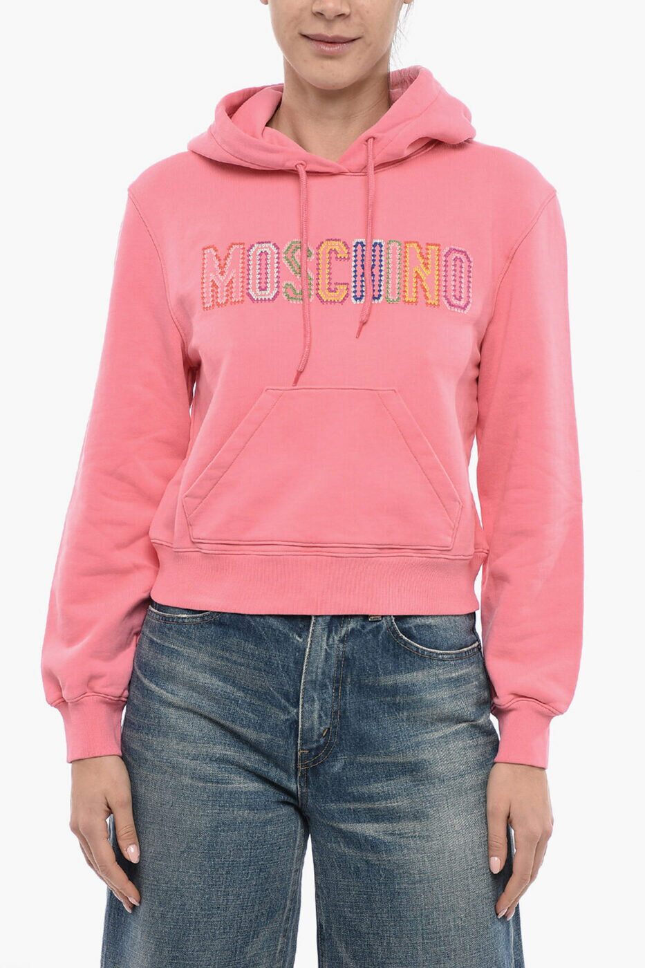 楽天BRANDSHOP・クラージュ楽天市場店MOSCHINO モスキーノ トレーナー 17010528A2205 レディース COUTURE! COTTON HOODIE WITH CROCHET EMBROIDERY 【関税・送料無料】【ラッピング無料】 dk