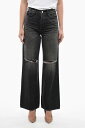 【10周年記念クーポン！P4倍！】 AMIRI アミリ デニム PS23WDF016CO 023 レディース WIDE FIT HIGH RISE JEANS WITH DISTRESSED DETAILS 27CM 【関税・送料無料】【ラッピング無料】 dk