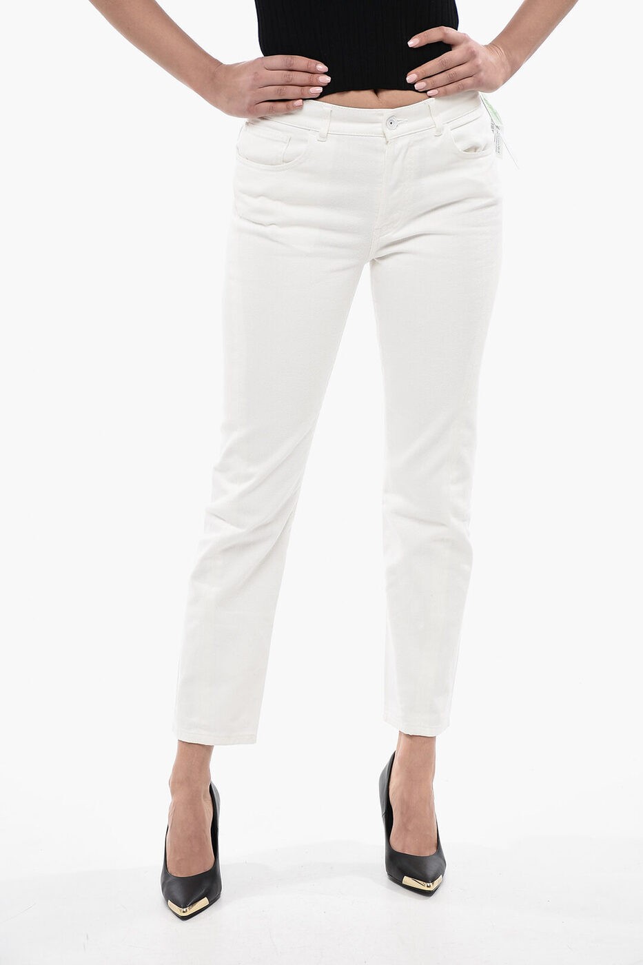 եۥ磻 OFF WHITE ǥ˥ ǥ Jeans STRAIGHT FIT TWISTED JEANS 18 CM OWYA...