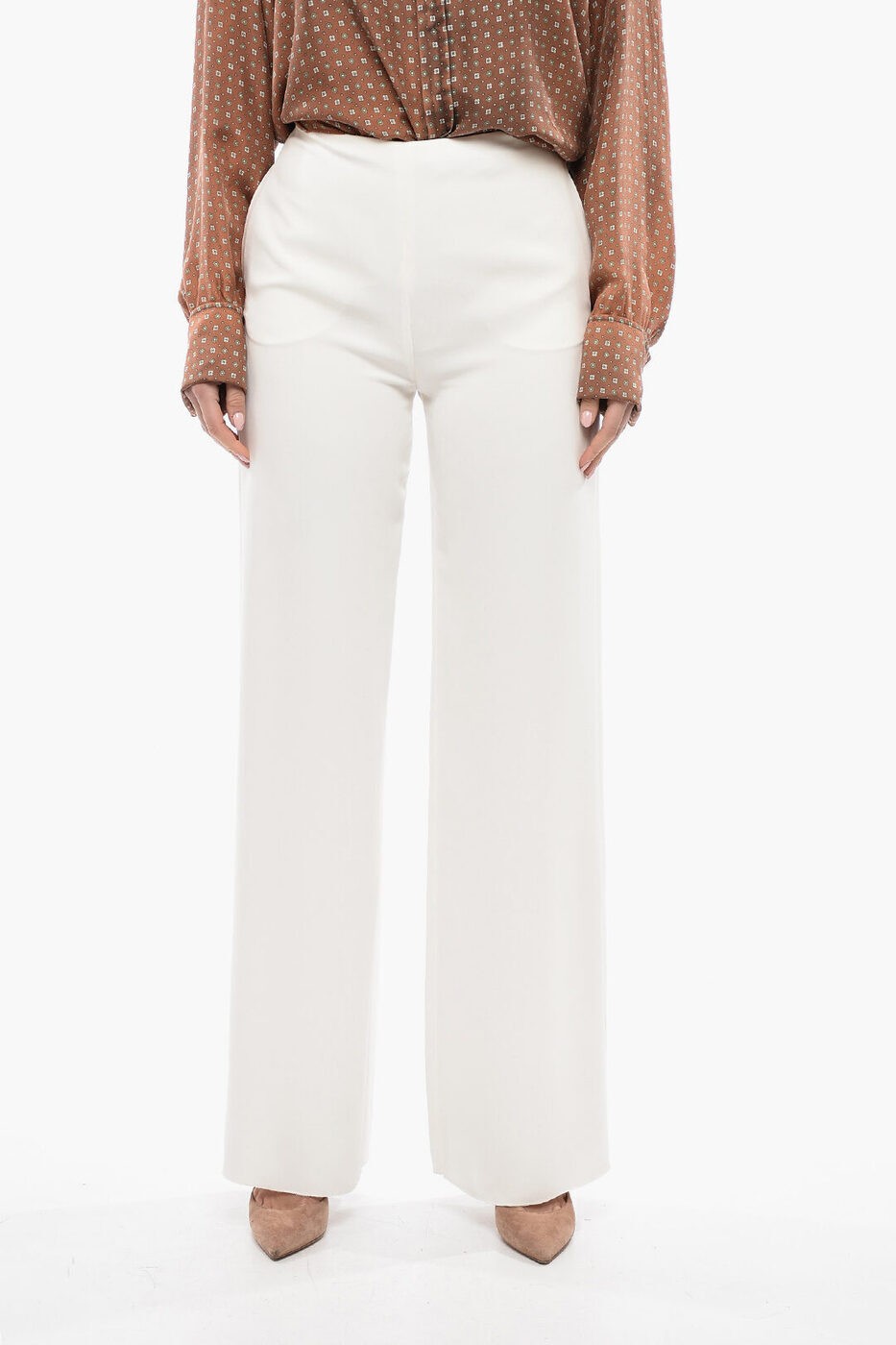 ݥȺ4!! Х VALENTINO ܥ ѥ ǥ Trousers SILK PALAZZO PAN...
