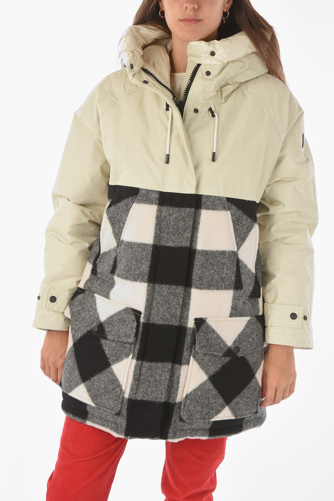 ウールリッチ ダウンジャケット レディース WOOLRICH ウールリッチ ジャケット COWWCPS2835UT0001 WHG A レディース BUFFALO CHECK PATTERNED TUNDRA DOWN JACKET 【関税・送料無料】【ラッピング無料】 dk