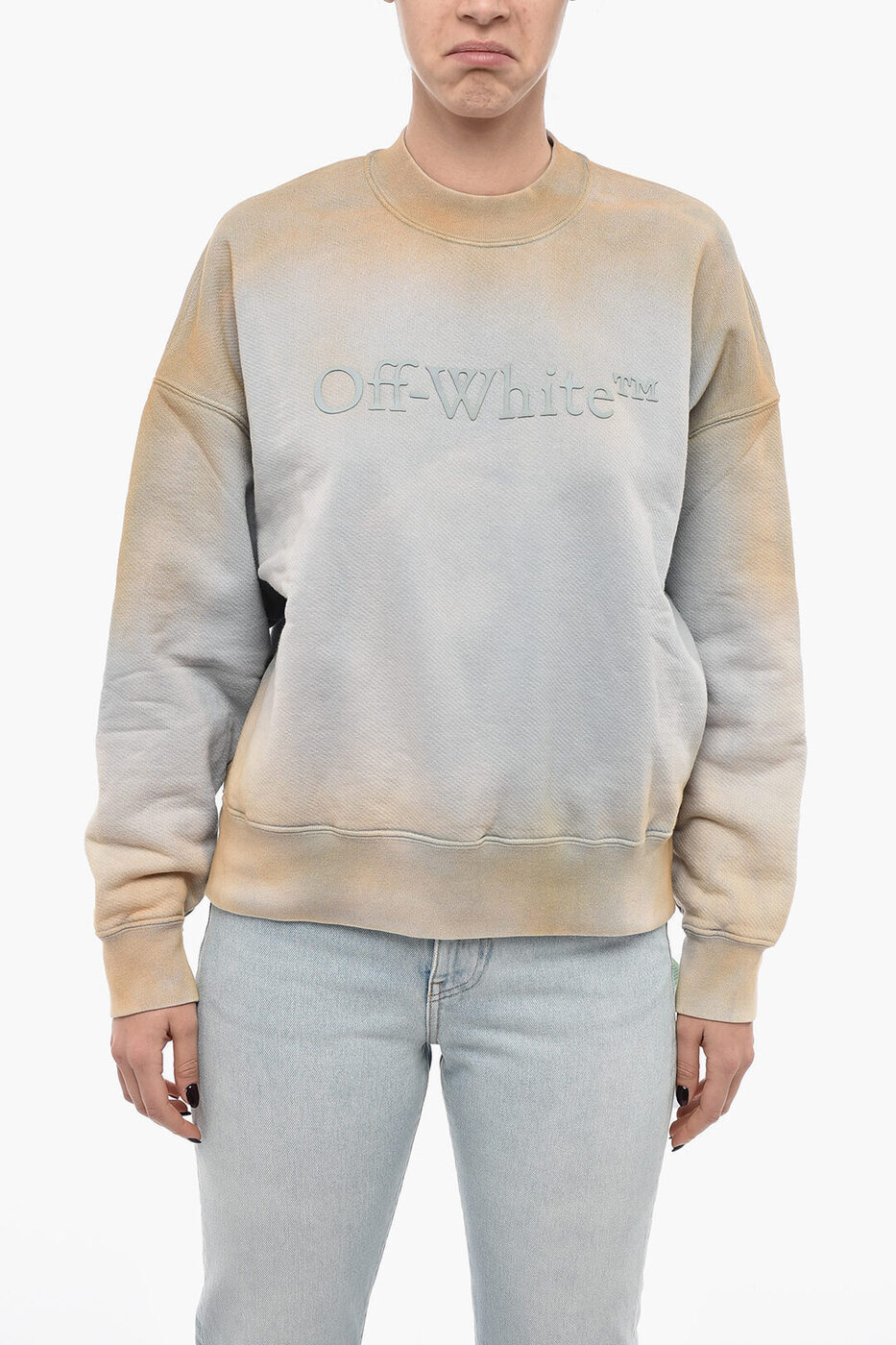 OFF WHITE եۥ磻 ȥ졼ʡ OWBA068S23JER001 6161 ǥ TIE DYE LAUNDRY CREWNECK SWEATSHIRT ڴǡ̵ۡڥåԥ̵ dk