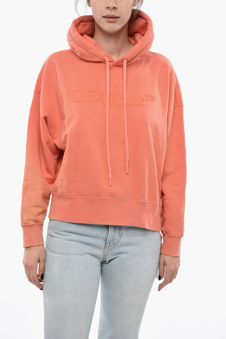 OFF WHITE オフホワイト トレーナー OWBB049S23JER0012626 レディース BRUSHED COTTON LAUNDRY HOODIE 【関税・送料無料】【ラッピング無料】 dk