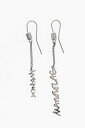  MAISON MARGIELA メゾン マルジェラ ジュエリー SM7VG0005 SV0045 951 レディース BRASS EARRINGS WITH LOGO-PENDANTS  dk