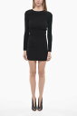 【本日0の付く日ポイント4倍!!】 DSQUARED2 ディースクエアード ドレス S75CV0586 S24383 900 レディース JERSEY SHEATH DRESS WITH DRAPED DETAIL 【関税・送料無料】【ラッピング無料】 dk