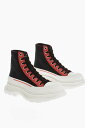 【15,000円以上ご購入で1,000円OFF！】 ALEXANDER MCQUEEN アレキサンダー マックイーン スニーカー 711105W4TGD 1549 メンズ CANVAS HIGH-TOP SNEAKERS WITH PLATFORM SOLE 【関税 送料無料】【ラッピング無料】 dk