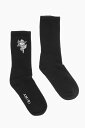 y15,000~ȏゲw1,000~OFFIz AMIRI A~ A_[EFA MHR006 001 Y SOLID COLOR CHERUB SOCKS WITH CONTRASTING DETAILS y֐ŁEzybsOz dk