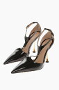 BOTTEGA VENETA ボッテガ ヴェネタ パンプス 740457 V2VK0 1000 レディース POINTED PATENT LEATHER PUMPS WITH STRAP 10 CM 【関税・送料無料】【ラッピング無料】 dk