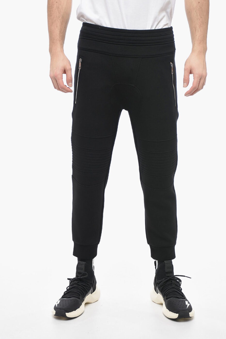 NEIL BARRETT ニール バレット パンツ BJP002H R500S 01 メンズ LOW-WAIST SKYNNY FIT BIKERS PANTS 【関税 送料無料】【ラッピング無料】 dk