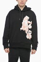 【15,000円以上1,000円OFF 】 NEIL BARRETT ニール バレット トレーナー BJS071S S565S 3403 メンズ HOODIE SWEATSHIRT WITH DESERT ANIMALS PRINT 【関税 送料無料】【ラッピング無料】 dk