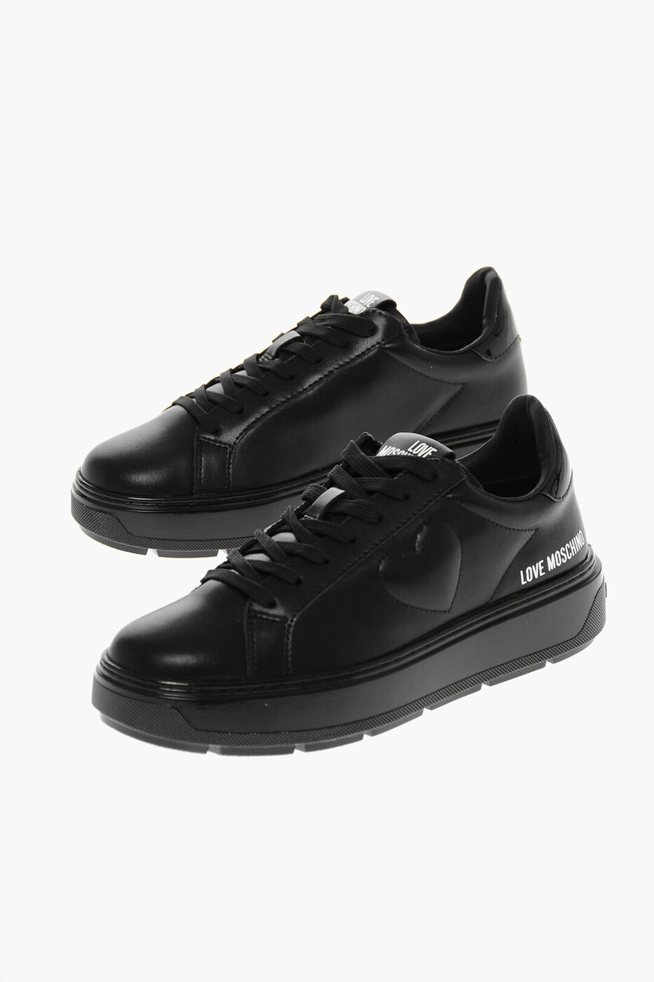MOSCHINO モスキーノ スニーカー JA15674G0HIA500A レディース LOVE FAUX LEATHER BOLD40 LOW SNEAKERS..