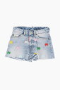 【15,000円以上ご購入で1,000円OFF！】 DSQUARED2 ディースクエアード パンツ DQ1485 D0A2V DQ01 ガールズ FRAYED HEM SHORTS WITH DECORATIVE RIBBONS 【関税・送料無料】【ラッピング無料】 dk