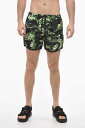 ニール バレット NEIL BARRETT 水着 スイムウェア メンズ Swimwear PLANT-MOTIF SWIM SHORTS PBCB107M G036S 1542 関税 送料無料 ラッピング無料 2020AW dk