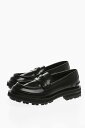 ALEXANDER MCQUEEN アレキサンダー マックイーン ローファー 736513 WIC60 1000 メンズ LEATHER LOAFERS WITH TANK SOLE 【関税 送料無料】【ラッピング無料】 dk