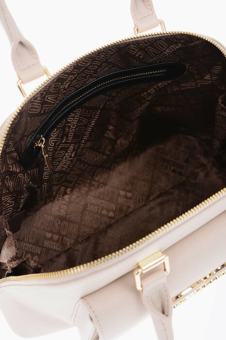 MOSCHINO モスキーノ Beige バッグ JC4143PP1FLR0110 レディース LOVE TEXTURED FAUX LEATHER HAND BAG WITH HEART LOGO 【関税・送料無料】【ラッピング無料】 dk