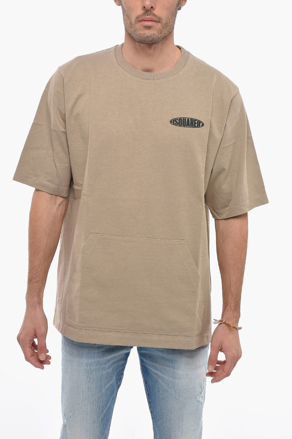 DSQUARED2 ディースクエアード トップス S74GD1077 S23851 806 メンズ CREW NECK SURF BOARD T-SHIRT WITH EMBOSSED LOGO AND MAXIPOCK 【関税・送料無料】【ラッピング無料】 dk