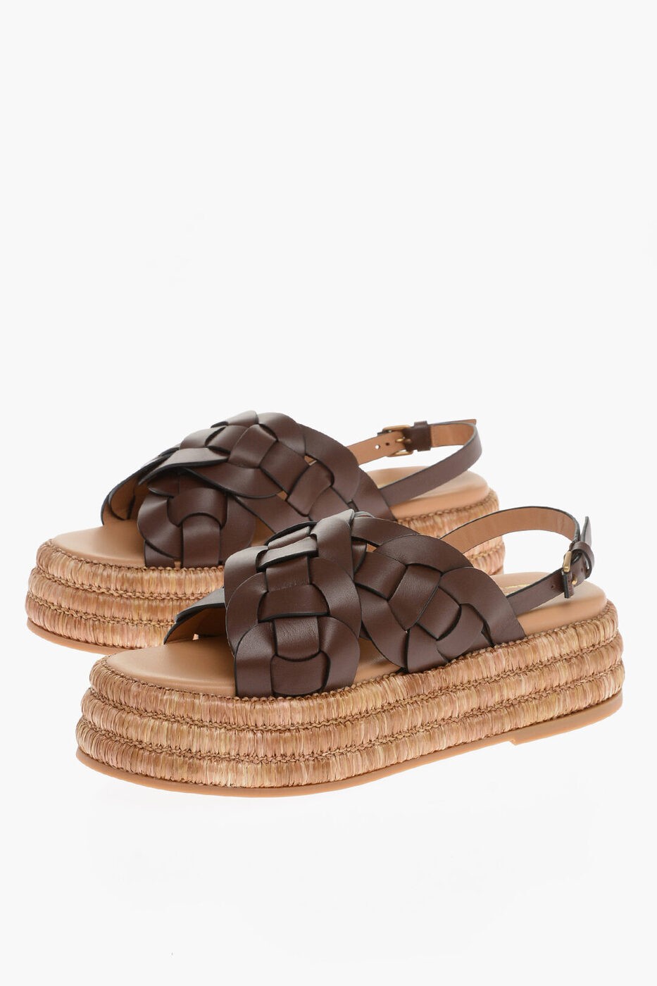 TOD'S トッズ パンプス XXW72K0GS70 MID S202 レディース BRAIDED LEATHER SANDALS WITH RAFFIA SOLE AND PLATFORM 5CM 【関税・送料無料】【ラッピング無料】 dk