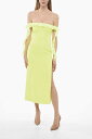 DAVID KOMA ワンピース ドレス レディース Dresses SPLIT LONG SHEATH DRESS WITH RUFFLE DETAIL RE23DK43DCO NY 関税 送料無料 ラッピング無料 2020SS dk