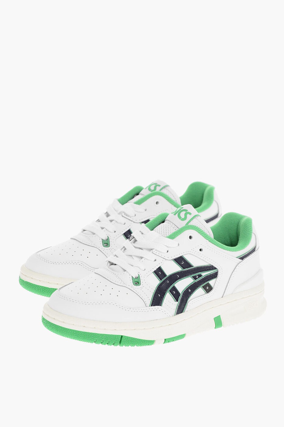 ASICS アシックス スニーカー 1201A476-LE 106 レディース CONTRASTING LOGO LOW-TOP LEATHER SNEAKERS 【関税・送料無料】【ラッピング無料】 dk