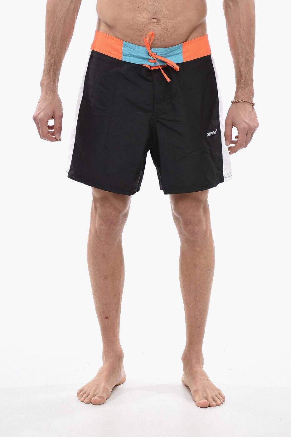 OFF WHITE オフホワイト スイムウェア OMFD003S23FAB0011020 メンズ SEASONAL SWIMSHORTS ARROW BLOCK ..