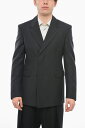 【15,000円以上ご購入で1,000円OFF！】 PRADA プラダ ジャケット UGI223HQ4 F0AGF メンズ DOUBLE-BREASTED MOHAIR BLEND BLAZER WITH HIDDEN BUTTONING 【関税・送料無料】【ラッピング無料】 dk