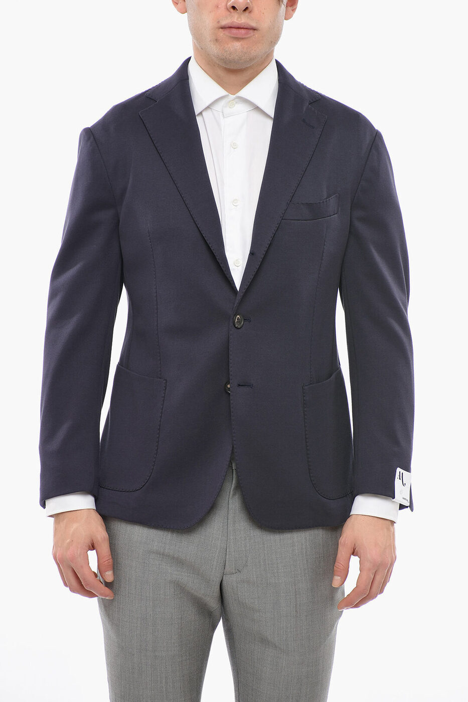 DOPPIAA ドッピアアー ジャケット AANZIOS2200 20 メンズ COTTON BLEND HALF-LINED BLAZER WITH PATCH POCKET 【関税・送料無料】【ラッピング無料】 dk