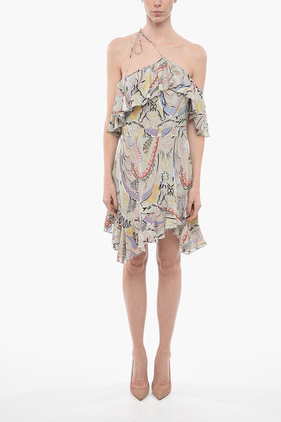 ETRO エトロ ドレス 19303/43840500 レディース PRINTED SILK ONE-SHOULDER DRESS 【関税・送料無料】【ラッピング無料】 dkのサムネイル