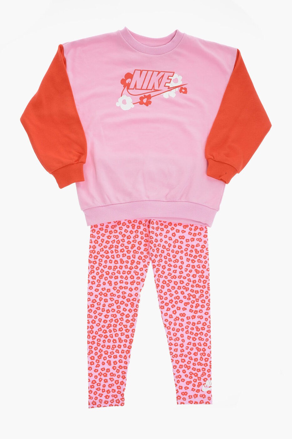 1ϥȥ꡼ǥݥ3ܡ NIKE KIDS ʥ ѥ 36L827-AAH 륺 CREW-NECK SWEATSHIRT AND FLORAL MOTIF LEGGINGS SET ڴǡ̵ۡڥåԥ̵ dk