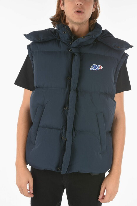 DIESEL ディーゼル Blue ジャケット W-ROLF-SL A03739 0AEAI 81E メンズ REMOVABLE HOOD SLEEVELESS W-ROLF-SL DOWN JACKET 【関税・送料無料】【ラッピング無料】 dk