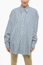 【15,000円以上1,000円OFF!!】 BOTTEGA VENETA ボッテガ ヴェネタ シャツ 723033V2L409690 レディース POPELINE OVERSIZED SHIRT WITH PINSTRIPED PATTERN 【関税・送料無料】【ラッピング無料】 dk