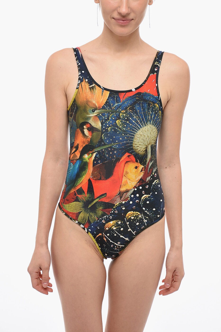 ALEXANDER MCQUEEN アレキサンダー マックイーン アンダーウェア 745309 QZAJB 9101 レディース BOSCH PRINTED BODYSUIT 【関税・送料無料】【ラッピング無料】 dk