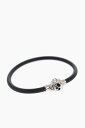 【15,000円以上ご購入で1,000円OFF！】 ALEXANDER MCQUEEN アレキサンダー マックイーン ジュエリー 7290041AAIK 1000 メンズ RUBBER BRACELET WITH SKULL MAGNETIC CLOSURE 【関税・送料無料】【ラッピング無料】 dk