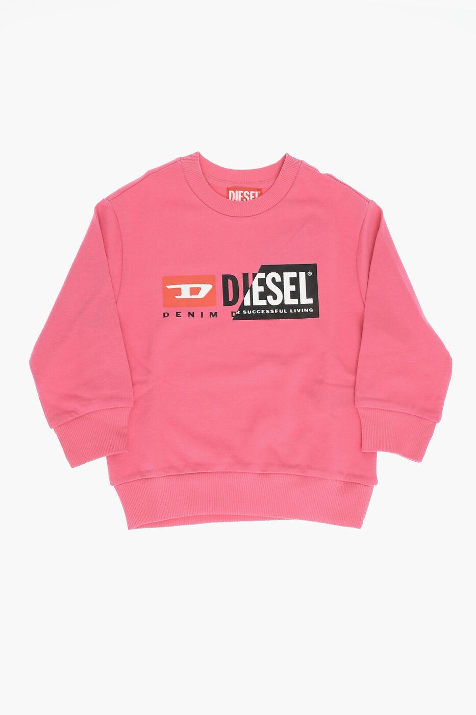 DIESEL ディーゼル トレーナー J01504 KYAXI K302 ガールズ RED TAG BRUSHED COTTON SMAGI CREW-NECK S..