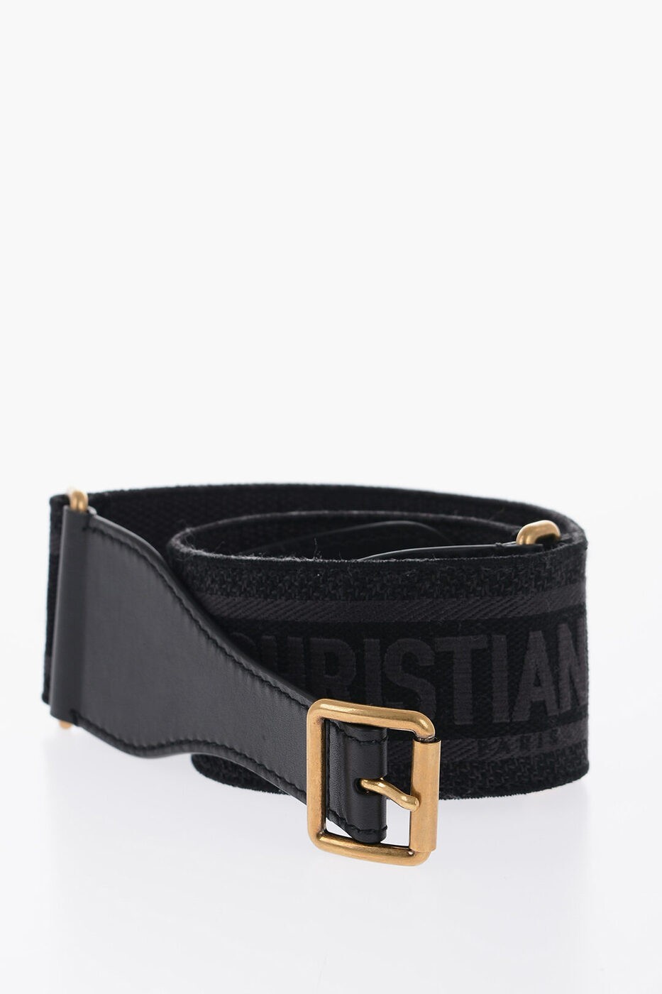 CHRISTIAN DIOR ディオール ベルト B0001CBTE 972 レディース LEATHER AND FABRIC WAIST BELT 65MM 【関税・送料無料】【ラッピング無料】 dk