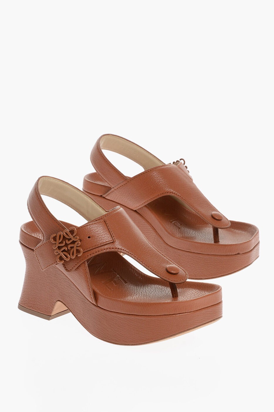 LOEWE ロエベ パンプス L814S10X042530 レディース LEATHER THONG SANDALS WITH WEDGE 8CM 【関税・送料無料】【ラッピング無料】 dkのサムネイル