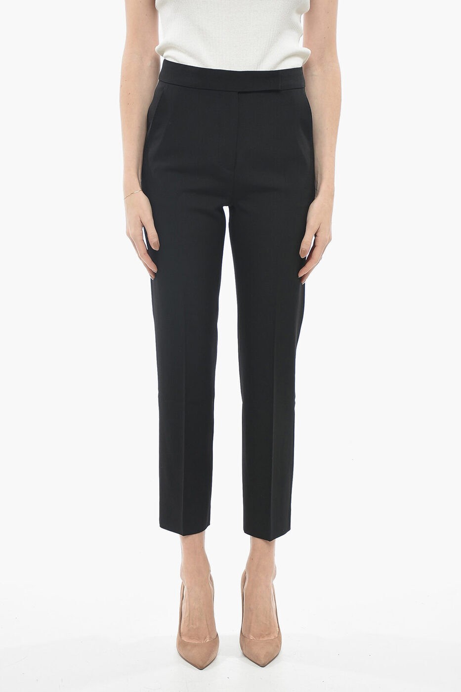 MAX MARA マックス マーラ パンツ 11361409600 383 001 レディース VIRGIN WOOL ONCIA PANTS WITH FRONT PLEATS 【関税・送料無料】【ラッピング無料】 dk