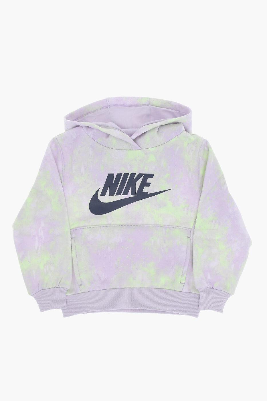 NIKE KIDS ナイキ トレーナー 36L652-PAL ガールズ TIE-DYE EFFECT FLEECED COTTON BLEND HOODIE 【関..