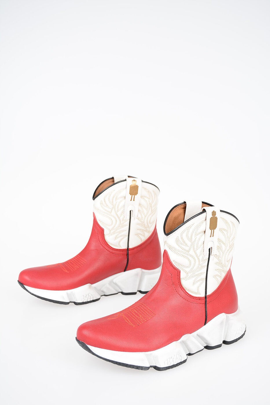 【土日限定クーポン配布中！】 TEXAS ROBOT ブーツ T6A21 ROSSO レディース EMBROIDERED MESSICO ANKLE BOOTS 【関税 送料無料】【ラッピング無料】 dk